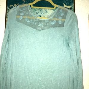 Sage green soft knit top